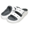 crocs CLASSIC COZZZY SANDAL WHITE 207446-100画像