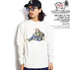 The Endless Summer TES MALIBU STAR CAMP GUY LONG SLEEVE T-SHIRT -WHITE- FH-2774340画像