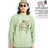 The Endless Summer TES OUTDOOR CHAIR BUHI LONG SLEEVE T-SHIRT -GREEN GRAY- FH-2774343画像