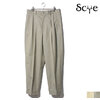 SCYE BASICS Cotton Gaberdine 2Pleated Tapered Trousers 5122-83551画像