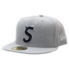 Supreme 22FW S Logo New Era GRAY画像