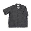 Workers Open Collar Shirt, 6 oz Black Denim画像