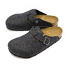 BIRKENSTOCK Boston Wool Anthrazit 160373画像