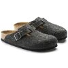 BIRKENSTOCK Boston Wool Anthrazit 160371画像