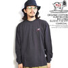 The Endless Summer TES ORGANIC COTTON HUNTINGTON BIG LONG SLEEVE T-SHIRT -CHARCOAL- FH-2774301画像