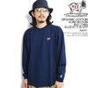 The Endless Summer TES ORGANIC COTTON HUNTINGTON BIG LONG SLEEVE T-SHIRT -NAVY- FH-2774301画像