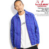 COOKMAN Delivery Jacket EX Warm Pabst Stripe Blue -BLUE- 221-23447画像