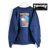 THRASHER TRASHER HURRICANE CREW NAVY 312722画像