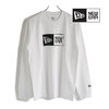 NEW ERA L/S BOX LOGO TEE WHITE 13334226画像