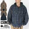 gym master スナップボタンフードチェックシャツジャケット G933656画像