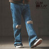 GLIMCLAP Used processing semi-flared silhouette jeans 13-242-GLA-CC画像