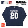 BARNS 90'sプリント 9分袖ロングスリーブTシャツ BR-22404画像
