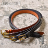 JABEZ CLIFF 28mm SADLE LEATHER BELT画像