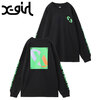 X-girl GRADATION LOGO L/S TEE 105224011001画像