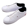 TOMMY HILFIGER ESSENTIAL LEATHER DETAIL VULC WHITE画像