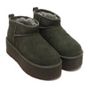 UGG W CLASSIC ULTRA MINI PLATFORM FOREST NIGHT 1135092-FRSN画像