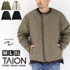TAION ミリタリー リバーシブル クルーネック ダウンジャケット TAION-R104BML画像