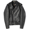 Schott 217US SHEEP ONE STAR RIDERS JACKET BLACK画像