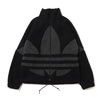 adidas SHERPA JACKET BLACK/DARKGRAY HATHER SOIDGRAY HR3180画像