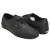 VANS AUTHENTIC LEATHER BLACK / BLACK VN000JRAL3B画像