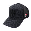YOSHINORI KOTAKE DESIGN × BARNEYS NEWYORK BLACK LINE LEOPARD 444LOGO SPANGLE MESH CAP BLACK画像