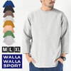 WALLA WALLA SPORT 9oz FLEECE 3/4 BASEBALL SWEAT 030168画像
