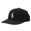 POLO RALPH LAUREN Twill High-Crown Ball Cap BLACK画像