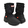 HUNTER WOMEN'S WANDERER INSULATED SHORT SLOUCH SNOW BOOTS BLACK WFS2109WWU-BLK画像