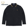 FRED PERRY M1212 England Twin Tipped L/S Polo Shirt画像