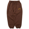 APPLEBUM Logo Oversize Sweat Pants BROWN画像