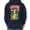 TOY MACHINE × TM Paint Welcome To Hell Sweat Pullover Hoodie TTMFCSW2画像