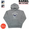 BARNS “STANDARD” COZUN フロッキープリントプル パーカー HIDDEN BR-22452画像