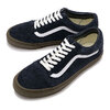 VANS OLD SKOOL HAIRY SUEDE DARK NAVY VN0005UADNV画像