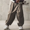 GLIMCLAP Cotton color dungaree balloon silhouette pants 14-008-GLS-CD画像
