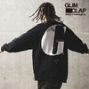 GLIMCLAP Vertical patchwork & back style print design sweatshirts 14-012-GLS-CD画像