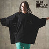 GLIMCLAP Big silhouette embroidery & print design T-shirt 14-009-GLS-CD画像