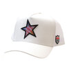 YOSHINORI KOTAKE DESIGN × BARNEYS NEWYORK BLACK LINE SPANGLE STAR MESH CAP WHITE画像