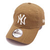 NEW ERA 9TWENTY クロスストラップ ウォッシュドコットン ニューヨーク・ヤンキース カーキ × ホワイト 13562177画像