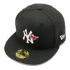 NEW ERA 59FIFTY With Heart ニューヨーク・ヤンキース ブラック 13328511画像