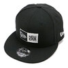 NEW ERA 9FIFTY BOX LOGO BLACK 13328227画像