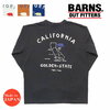 BARNS ヴィンテージライク 長袖 プリント Tシャツ BR-22418画像