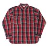WAREHOUSE Lot 3022 FLANNEL SHIRTS WITH CHINSTRAP G柄 ONE WASH画像