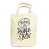 DOUBLE STEAL LOGO TOTE BAG 126-92005画像