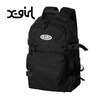 X-girl OVAL LOGO BACK PACK BLACK 105231053007画像