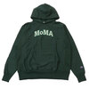 Champion × MoMA Reverse Weave Hoodie GREEN画像