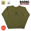 BARNS ライトミドル スウェット プリント BR-23136画像