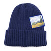 CA4LA WHEAT FIELD WITH CYPRESSES KNIT CAP NVY MET00014画像