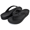 crocs CLASSIC PLATFORM FLIP W BLACK 207714-001画像