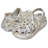 crocs CLASSIC CRUSH MARBLED CLOG BONE/MULTI 208265-2Y3画像