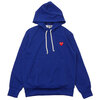 PLAY COMME des GARCONS MENS JERSEY RED HEART PULLOVER PARKA BLUE画像